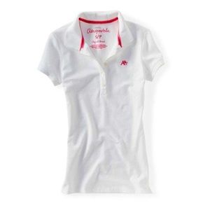 White Aeropostale Girls Polo